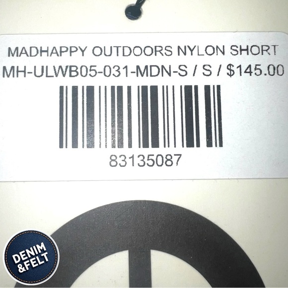 MadHappy Unisex OUTDOORS NYLON SHORT Navy Blue/Midnight | NEW/NWT!!💙 - Picture 10 of 12